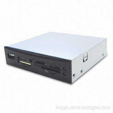 6-slot Internal Card Reader with Plastic Cover, 1 USB 2.0 and 2 LED Indicators